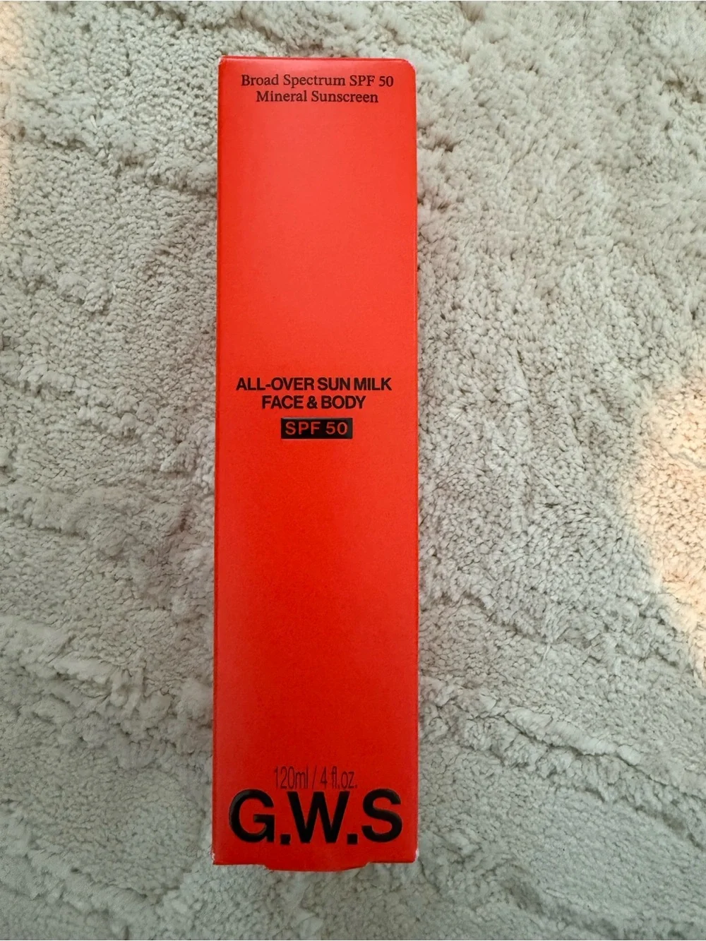 NIB GWS All-Over Sun Milk Face & Body SPF 50